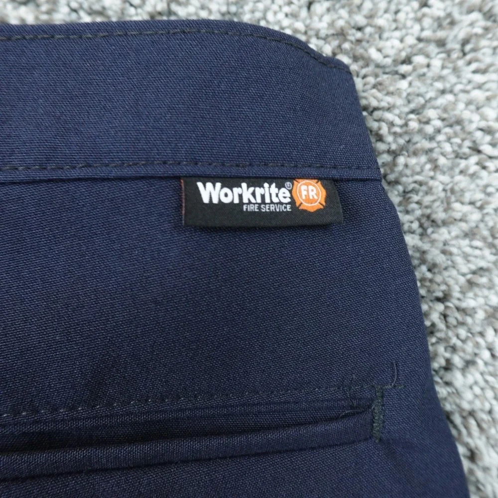 NEW Workrite FR Pants Mens 34X34 Blue Fire Flame Resistant Nomex Aramid Work